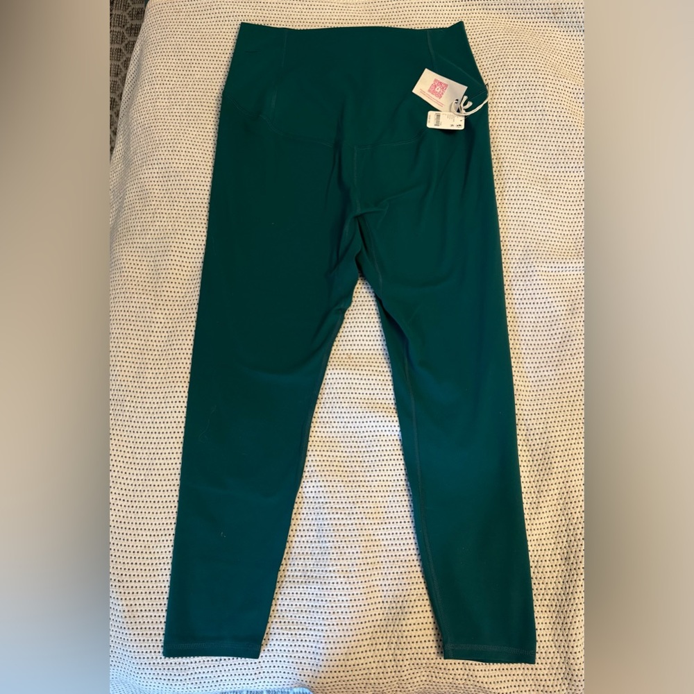 FP Movement by Free People Emerald Green Maternity Leggings L NWT - Picture 5 of 6